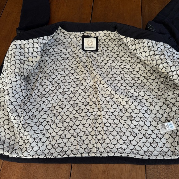 Malvin Hamburg Quilted Black Beaded Embroidered Blazer Jacket Women's Size 12 - Picture 8 of 12